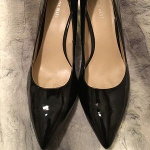 NINE WEST all black heels
